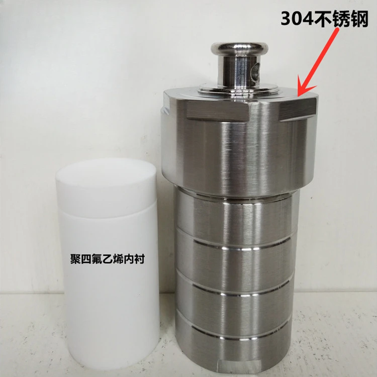 Гидротермический синтезирующий реактор фторопластовый PPL нержавеющая сталь