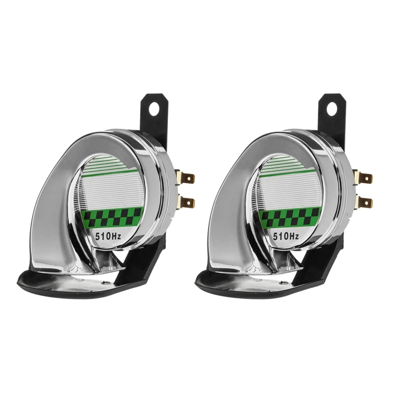 

2X Universal 12V DC 130Db Snail Waterproof Horn Electric Horn Car Truck Motorcycle Horn Siren Sound