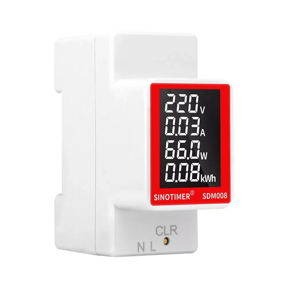 

LCD Digital Display Wattmeter AC 50V-300V kWh Voltage Current Monitor Power Consumption Energy Meter Analyzer