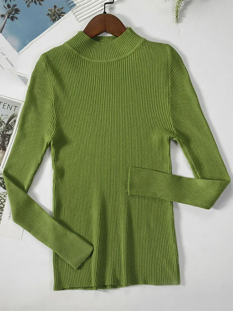 Весенний вязаный свитер пуловеры женские топы с длинными рукавами водолазка