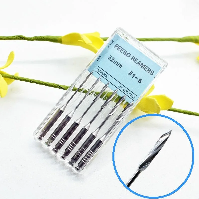 

Dental Instrument Peeso Reamers Largo Drills Engine Use Stainless Steel Root Canal 28Mm 32Mm dental instruments dental tool