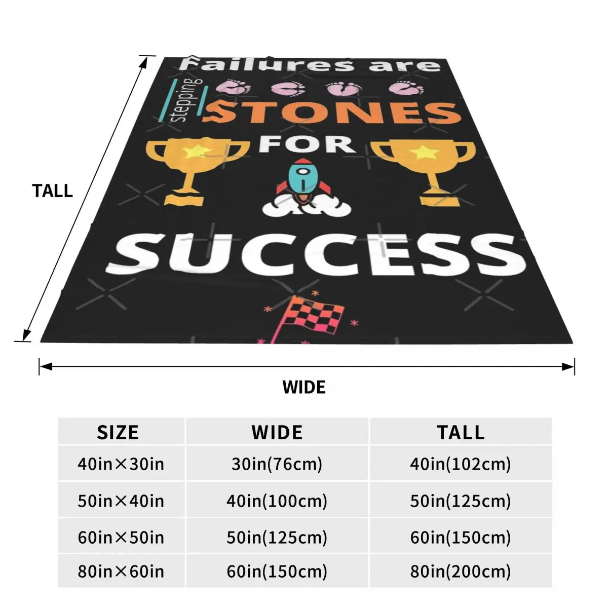 Неудачи-это шаговые камни для успеха одеяло покрывало на кровать гостиная аниме