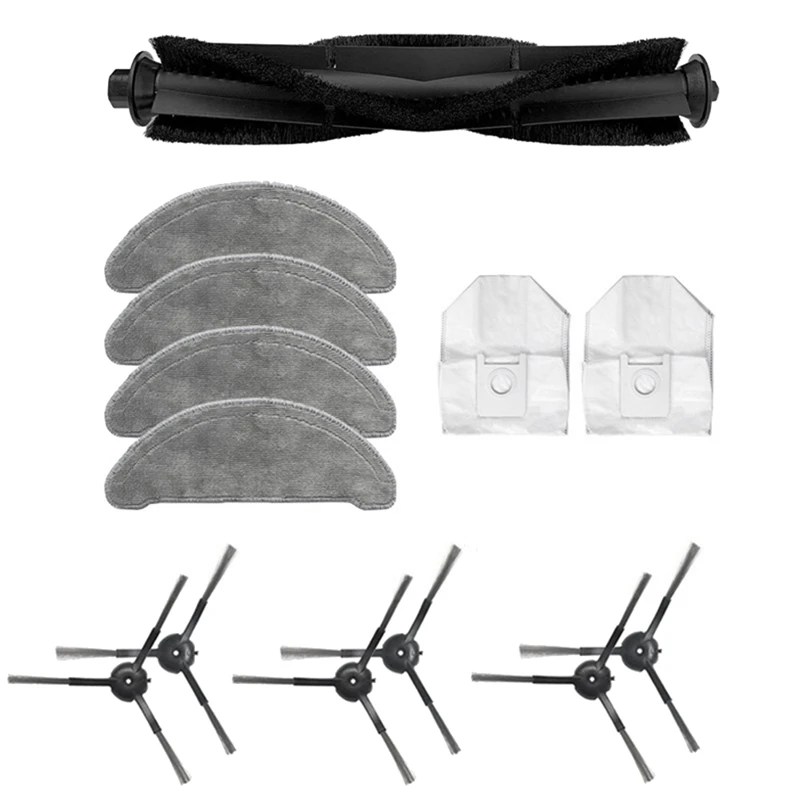 

Mop Cloths Dust Bags Main Brush Side Brush Replacement Spare Parts For ROIDMI EVE Plus Vacuum Cleaner Accessories
