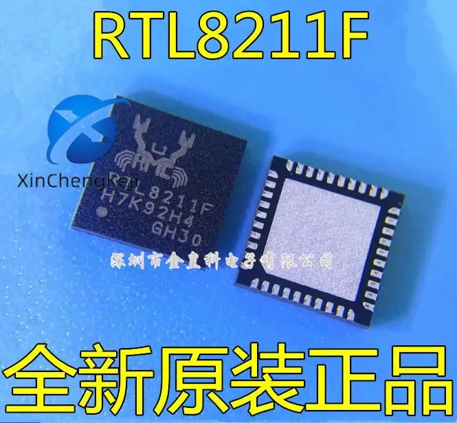 

10pcs original new RTL8211F-CG silk screen RTL8211F QFN40 pin Ethernet transceiver