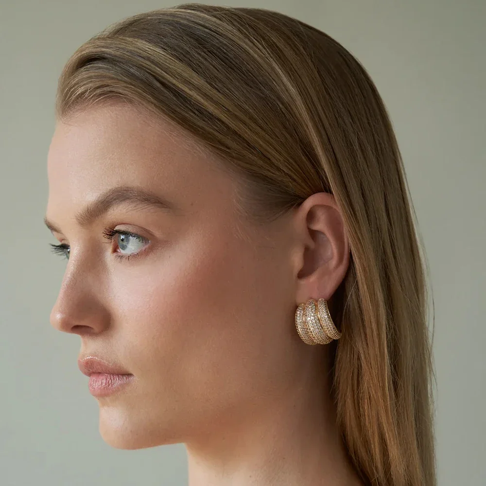 Золотые серьги-кольца Doyours