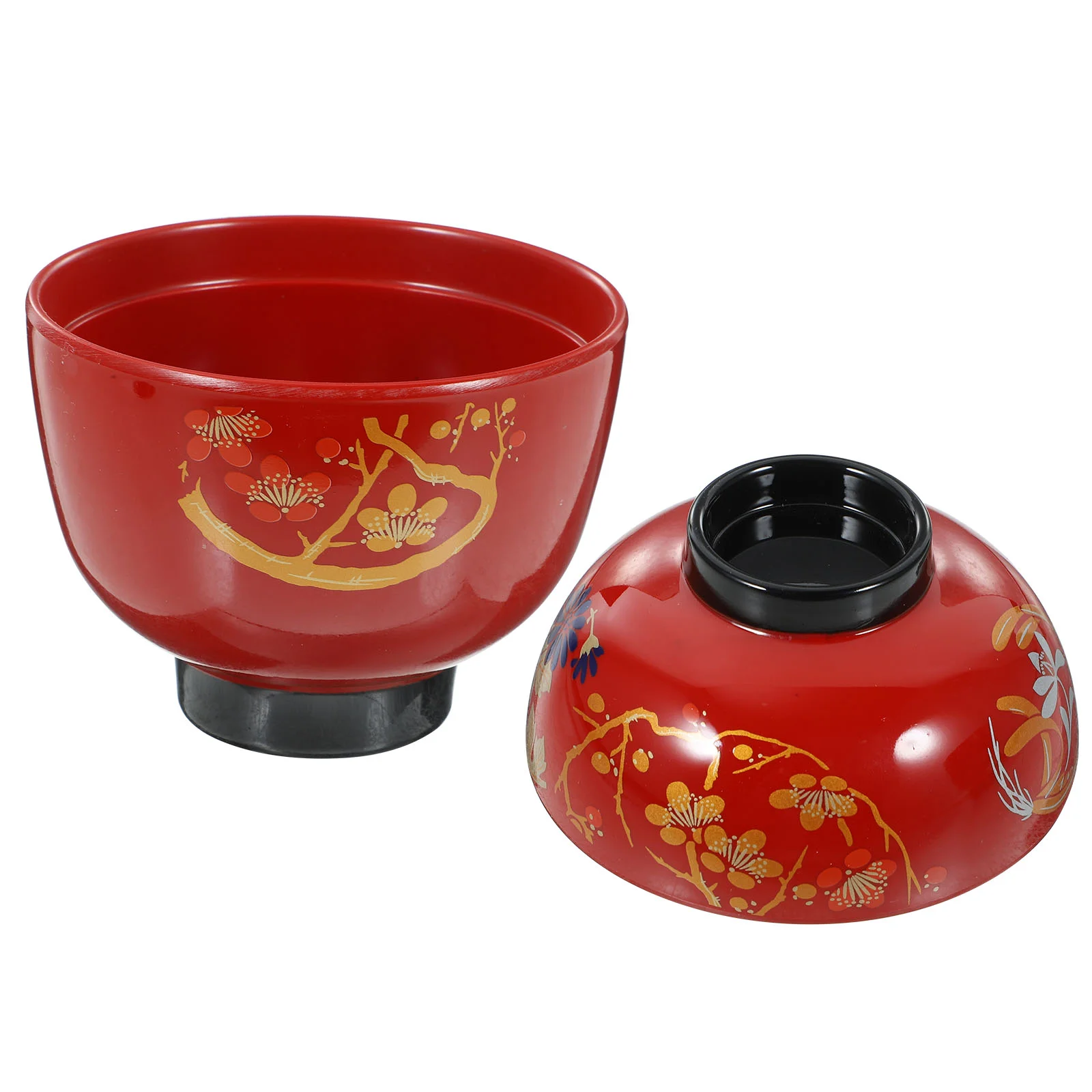 

Pho Bowl Lidded Soup Bowls Food Salad Lids Rice Japanese Melamine Exquisite Convenient Rices Sushi Container Traditional
