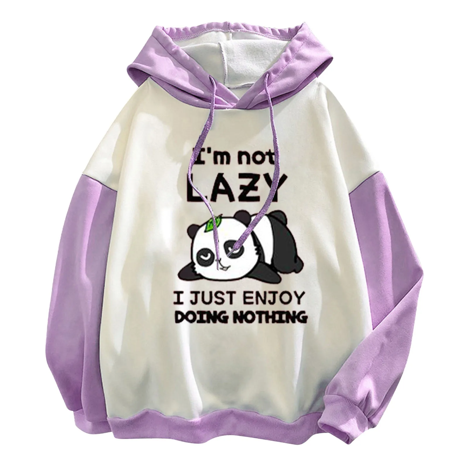 

Women's Long Sleeve Everyday Print Sweatshirt Long Sweatshirt Hooded Drawstring Plain Hoodies over Sized Hoodies Women