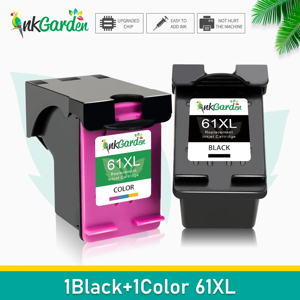 Ink Garden 61XL Replacement HP 61 Ink Cartridge For Printer 3530 2546 2620 2621 2622 2624 4634 4635 3000 3516 1056 1510