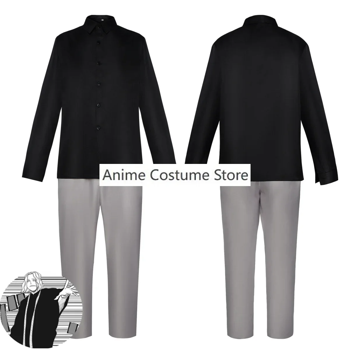 Костюм для косплея Клода рукси из аниме Магия и мышцы черная накидка плащ