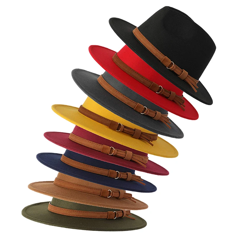 Wide Brim Fedoras Hat For Men With 