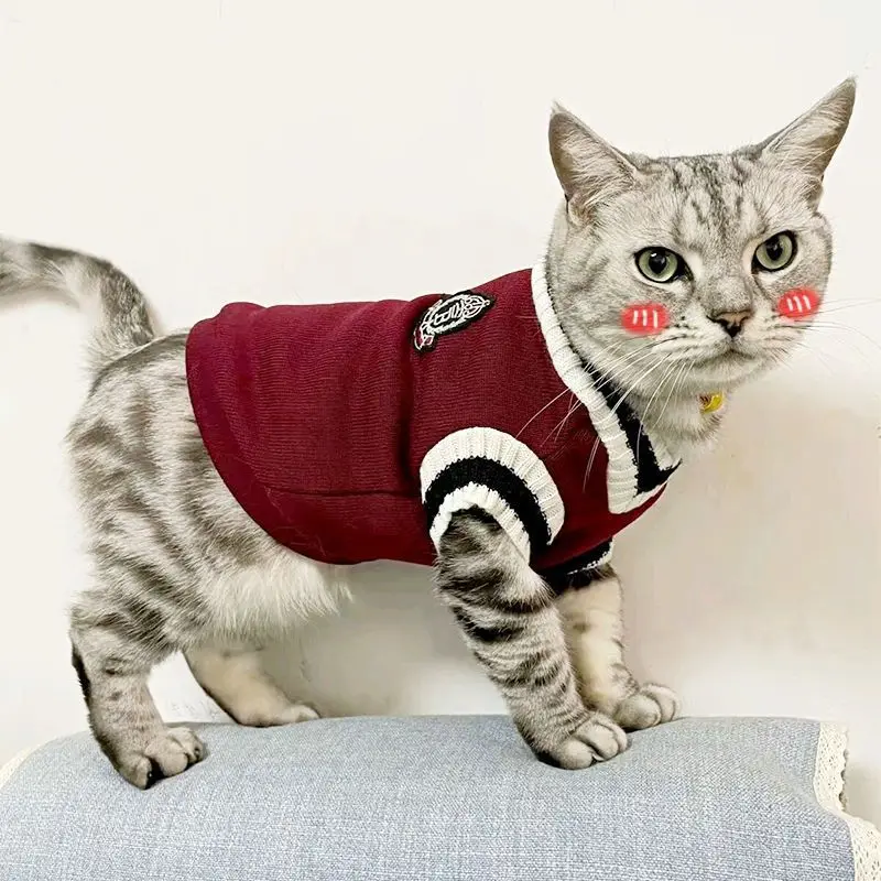 

Cat Dog Sweater Pullover Winter Pet Clothes for Small Dogs Cat Vest Puppy Jacket Pet Cat Clothing Kitty Costume Ubranka Dla Psa