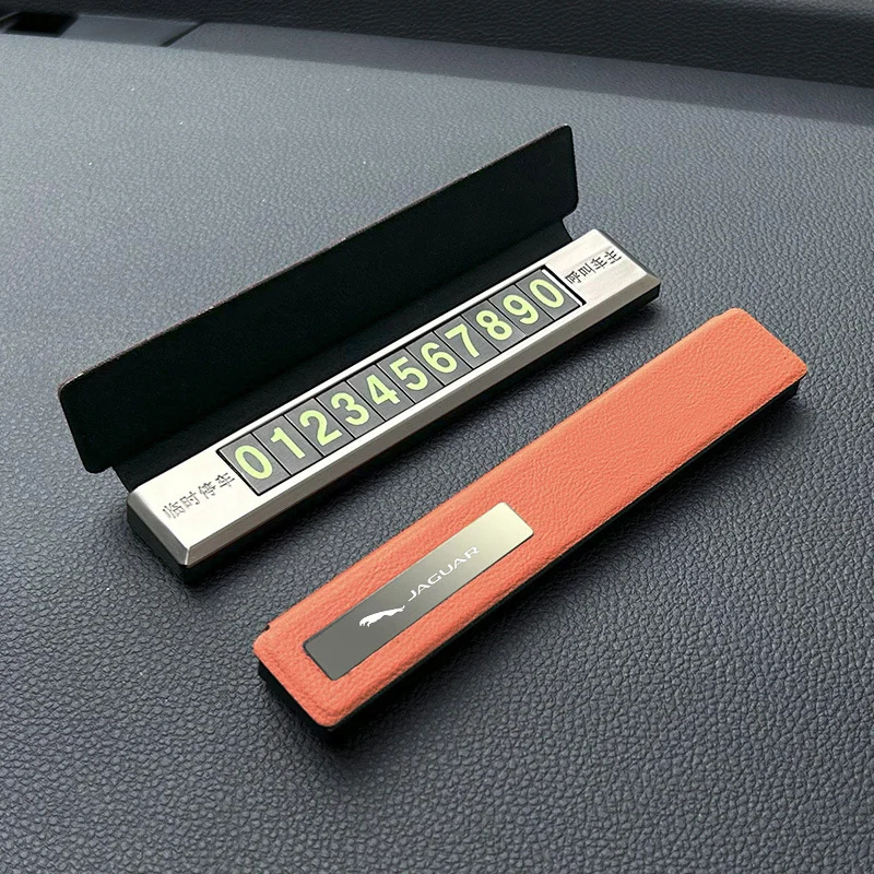 Модная автомобильная временная парковочная карта с номером телефона для Jaguar XF XJ