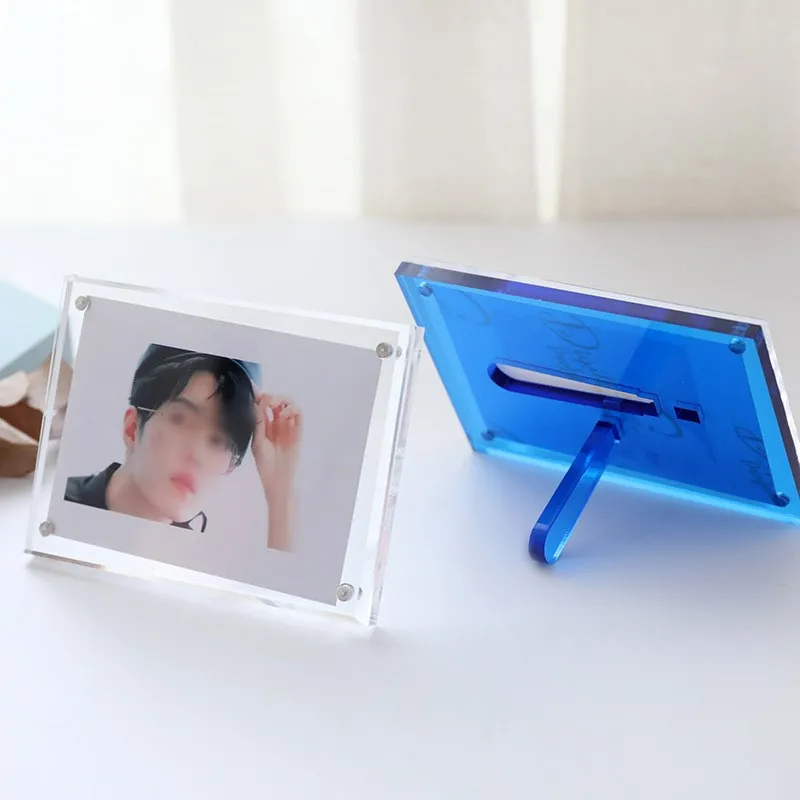 

3 дюймовая акриловая фоторамка, фоторамка Polaroid, фоторамка для фотографий, прозрачный дисплей для карт, настольное украшение, аксессуары для ...
