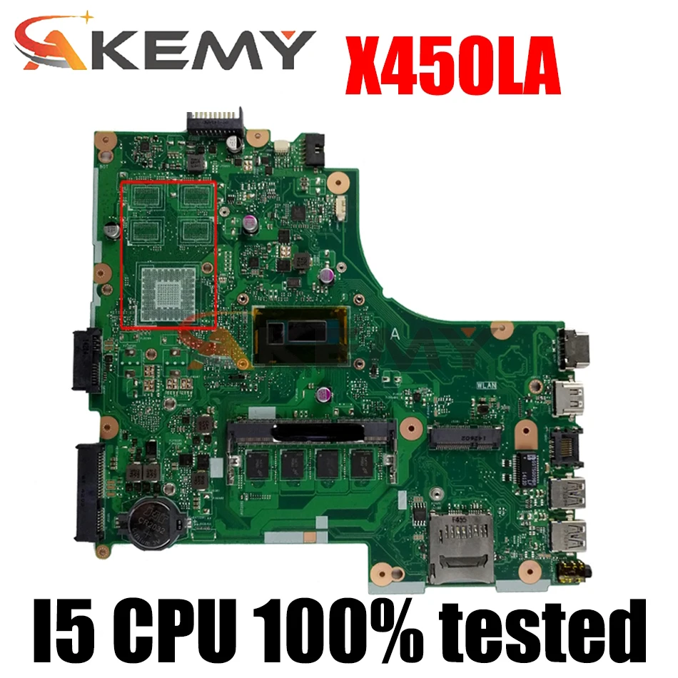 

Для Asus X450LA материнская плата X450LA материнская плата REV2.3 с процессором I5 CPU 100% протестирована