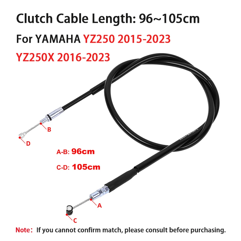 

Трос сцепления мотоцикла для YAMAHA YZ250 2000-2005 2007-2023 YZ250F 2001-2005 2010-2018 YZ450F WR250F WR400F YZ 250 450 F WR 400