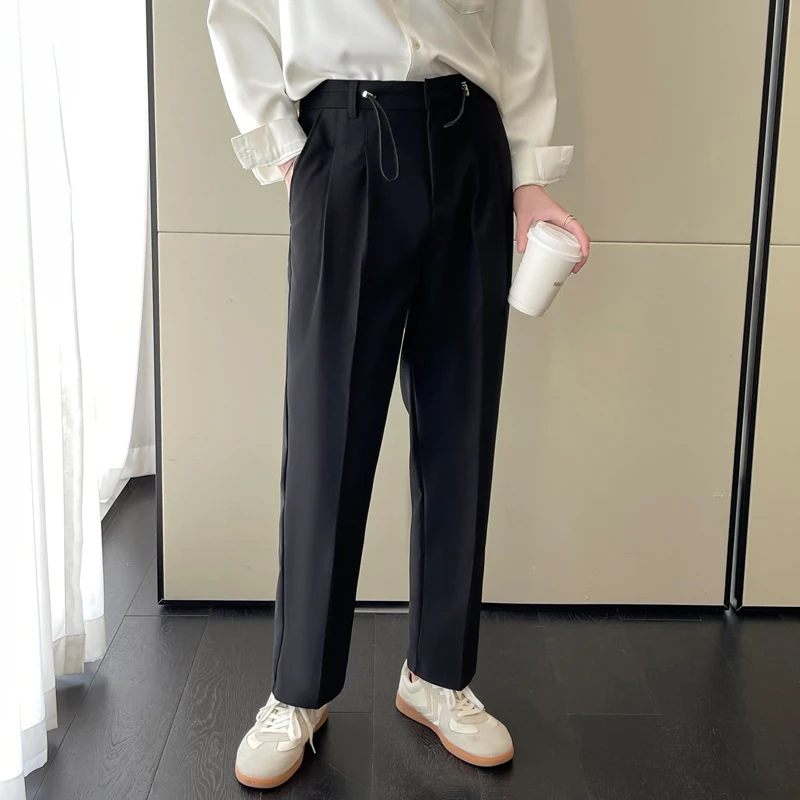 

Autumn And Winter Light Mature Korean Version Slim Fit Men's Casual Pants Daily High Street Fashion Clothing Chic Trip Slack