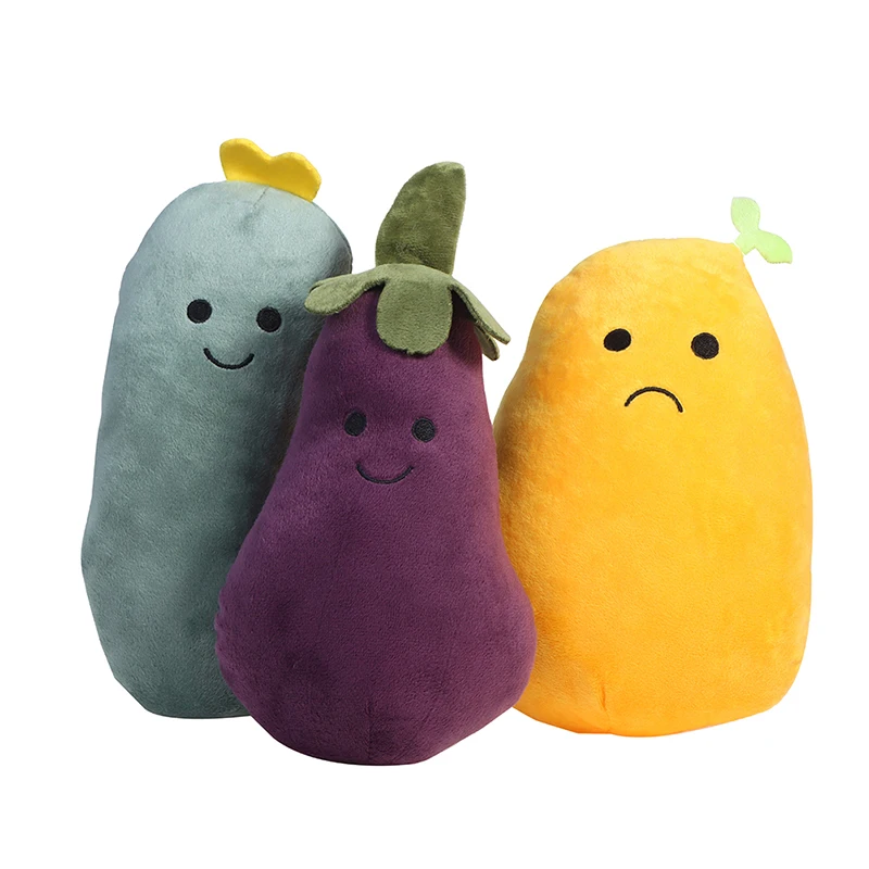 

Simulation Plush Doll Toy Funny Cute Vegetable Eggplant Potato Pillow Soft Stuff Birthday Gift Party Decor