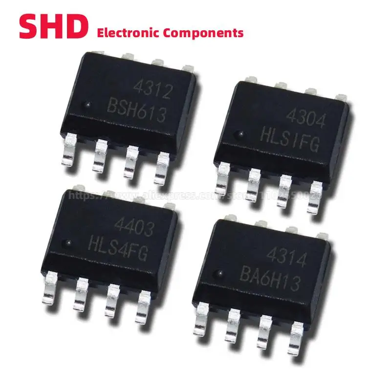 10 шт., AO4302 AO4304 AO4310 AO4312 AO4314 AO4335 AO4354 AO4401 AO4402 AO4403 SOP-8 P и N-Channel МОП-транзистор SMD IC
