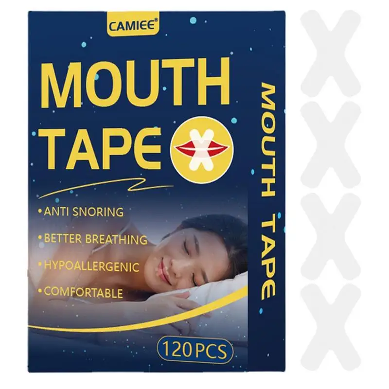 

Mouth Tape For Sleeping 120 Pcs Anti Snoring Devices X Shape Snore Reducing Strips Advanced Gentle Mouth Tape For Nose Breathing