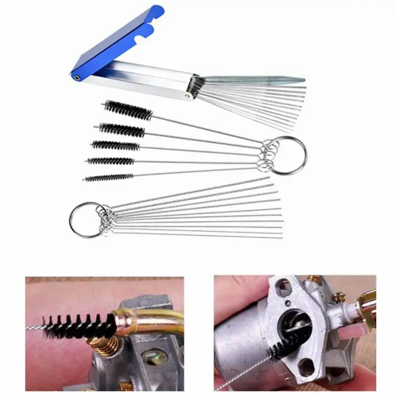 

Carburetor Carbon Dirt Jet Remove Cleaning Needles Cleaning Brushes Tools For Automobile Motorcycle ATV Welder Carb Chainsaw