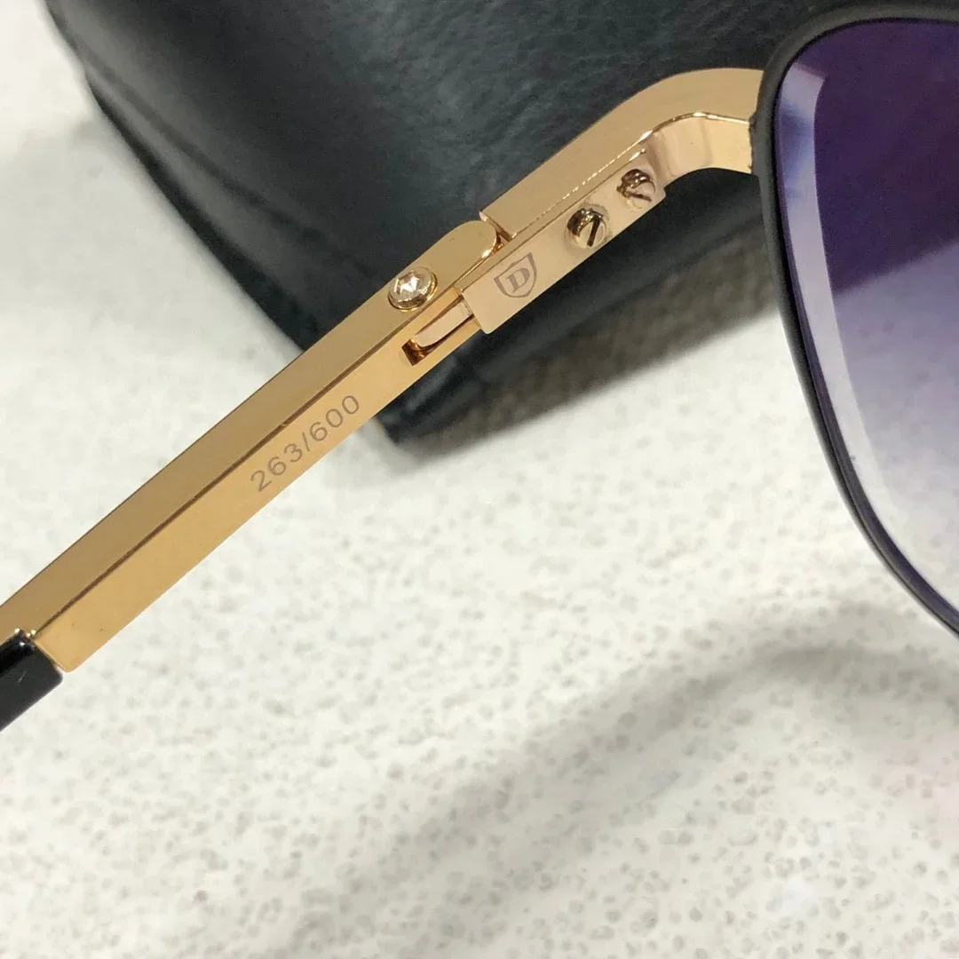 Мужские солнцезащитные очки модные дизайнерские высокого качества в титановой