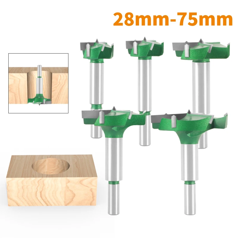 

Hinge Boring Bit Forstner Drill Three Carbide Router Cutter Woodworking Milling For Wood