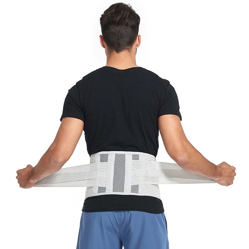 Men Body Shaper Waist Trimmer Belt Slim Fitness Breathable Sweat Wrap for Stomach and Back Braces Lumbar Support Girdle