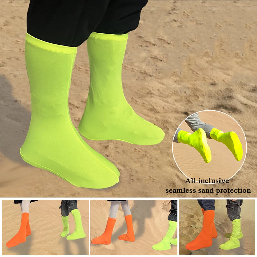 

Adults Children Sandproof Shoe Cover High Tube Anti-sand Desert Shoe Cove Elastic Anti-dust Outdoor Trekking Shoe Accessories