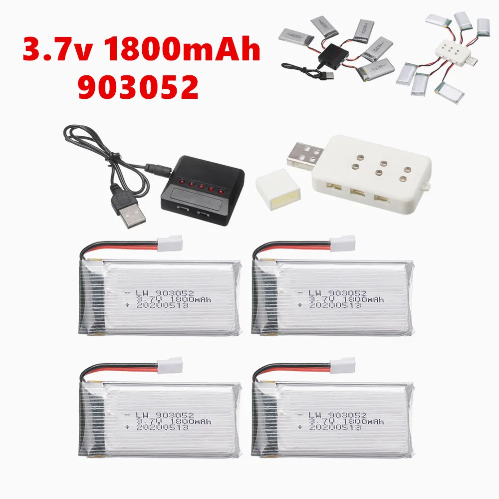 Обновление 3 7 В 1800 мАч Lipo аккумулятор и зарядное устройство для SYMA KY601S X5 X5S X5C X5SC X5SH