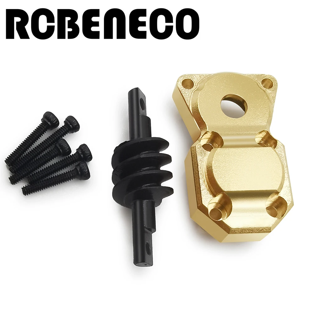 RCBENECO латунь 6x6 средняя ось шестеренчатая противовес корпуса для 1/24 RC Crawler Axial SCX24
