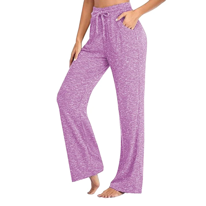 

Leggins Fashion women Casual Pants Yoga Pants Quick-Drying Trousers Wide Leg Pants Yoga Pants Pink S