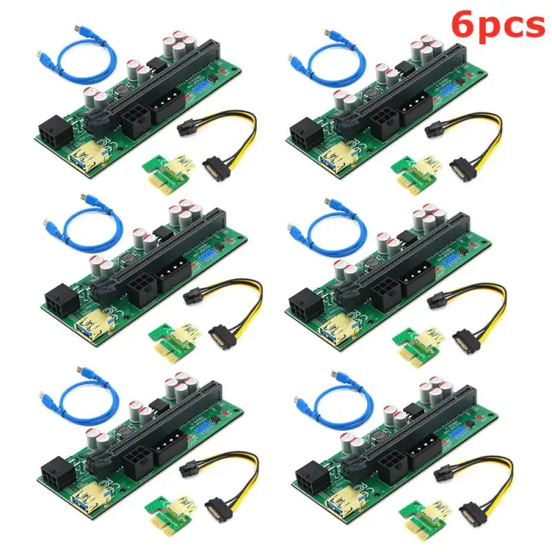 

6/10 шт. PCI-E Riser 010 010X VER010 010S Plus USB 3,0 PCI-E Экспресс-кабель Riser GPU X16 Extender PCI-E Райзер адаптер карты