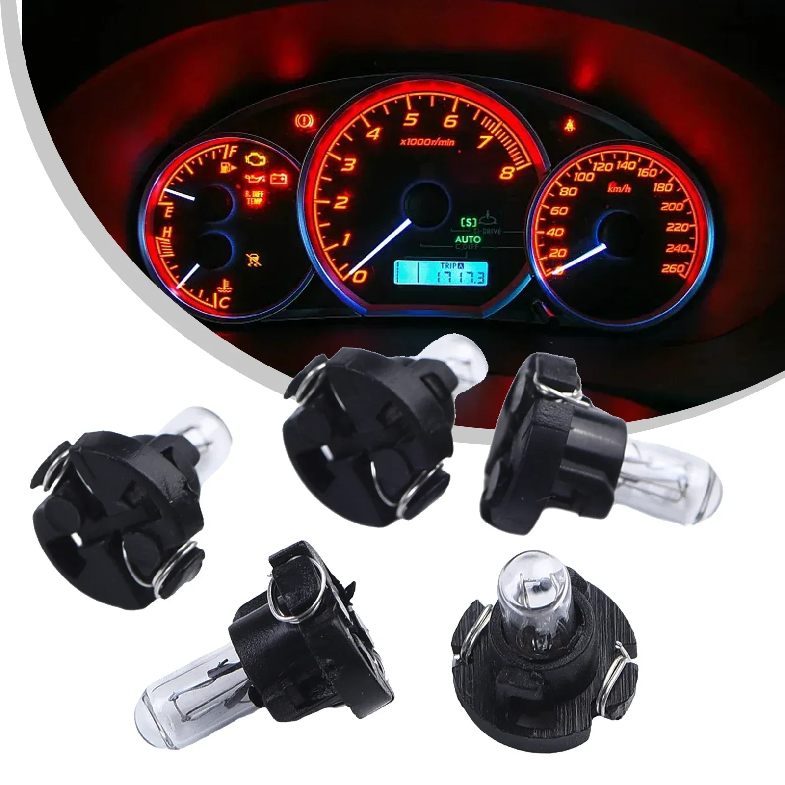 5/10 шт. T3 T4.2 светодиодные лампы для салона автомобиля 4300 К желтый автоматический