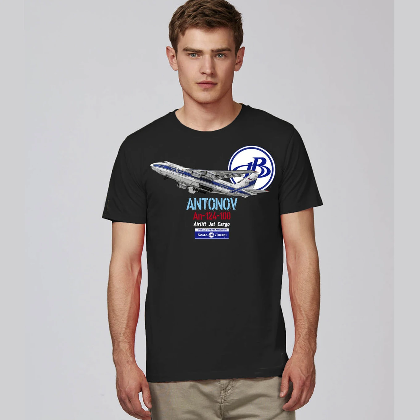

Russia Antonov An-124-100 Ruslan Cargo Jet Plane T-Shirt Short Sleeve Casual 100% Cotton O-Neck Summer Mens T-shirt Size S-3XL