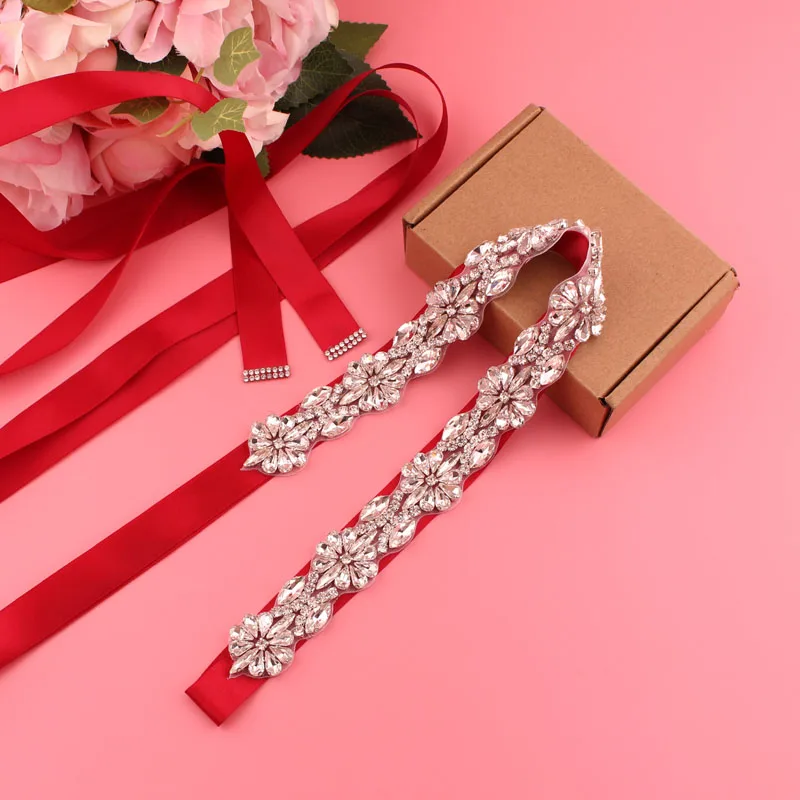 Серебряный свадебный пояс с кристаллами для женщин элегантный свадебного платья