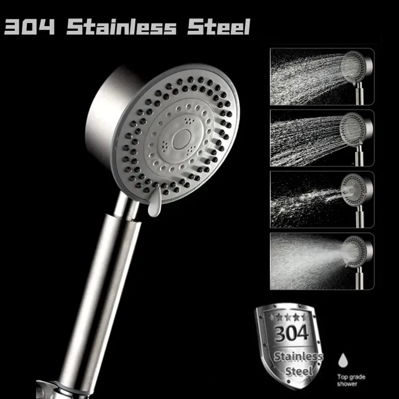 

for bathroom Water saving strong current shower head high pressurefaucet shower head stainless steel accessories