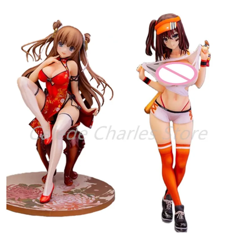 

Skytube Matarou Anime Character Sexy Girls Figurine Play Baseball Yakyuu Musume PVC Collection Shunsaku Tomose Figure Toys Gifts