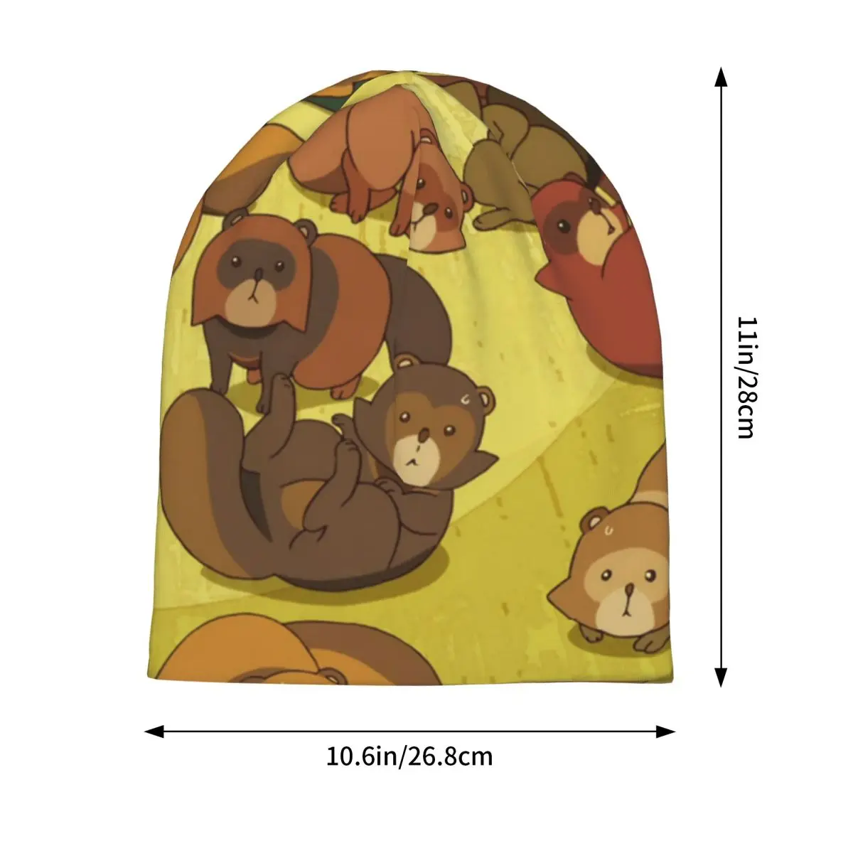 Tenuki Tanuki теплая вязаная шапка в стиле хип-хоп шапка-капот осенне-зимняя уличная