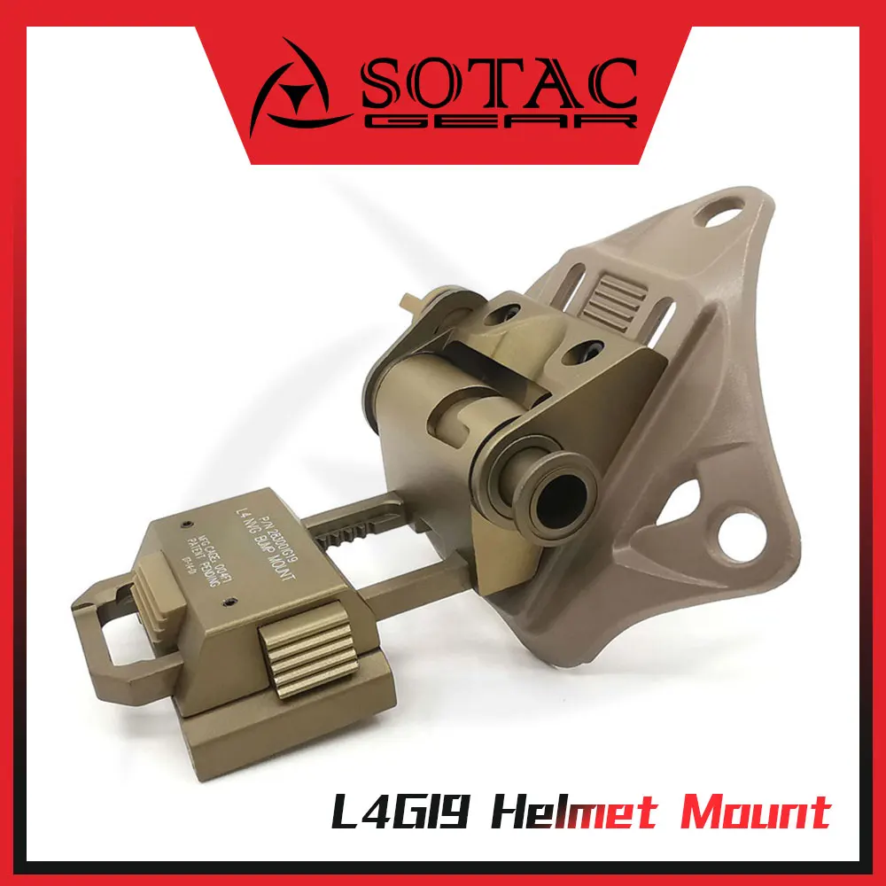 

SOTAC Weapon Metal L4G19 Helmet Mount Bracket Holder NVG Mount Night Vision Rifle Accessories