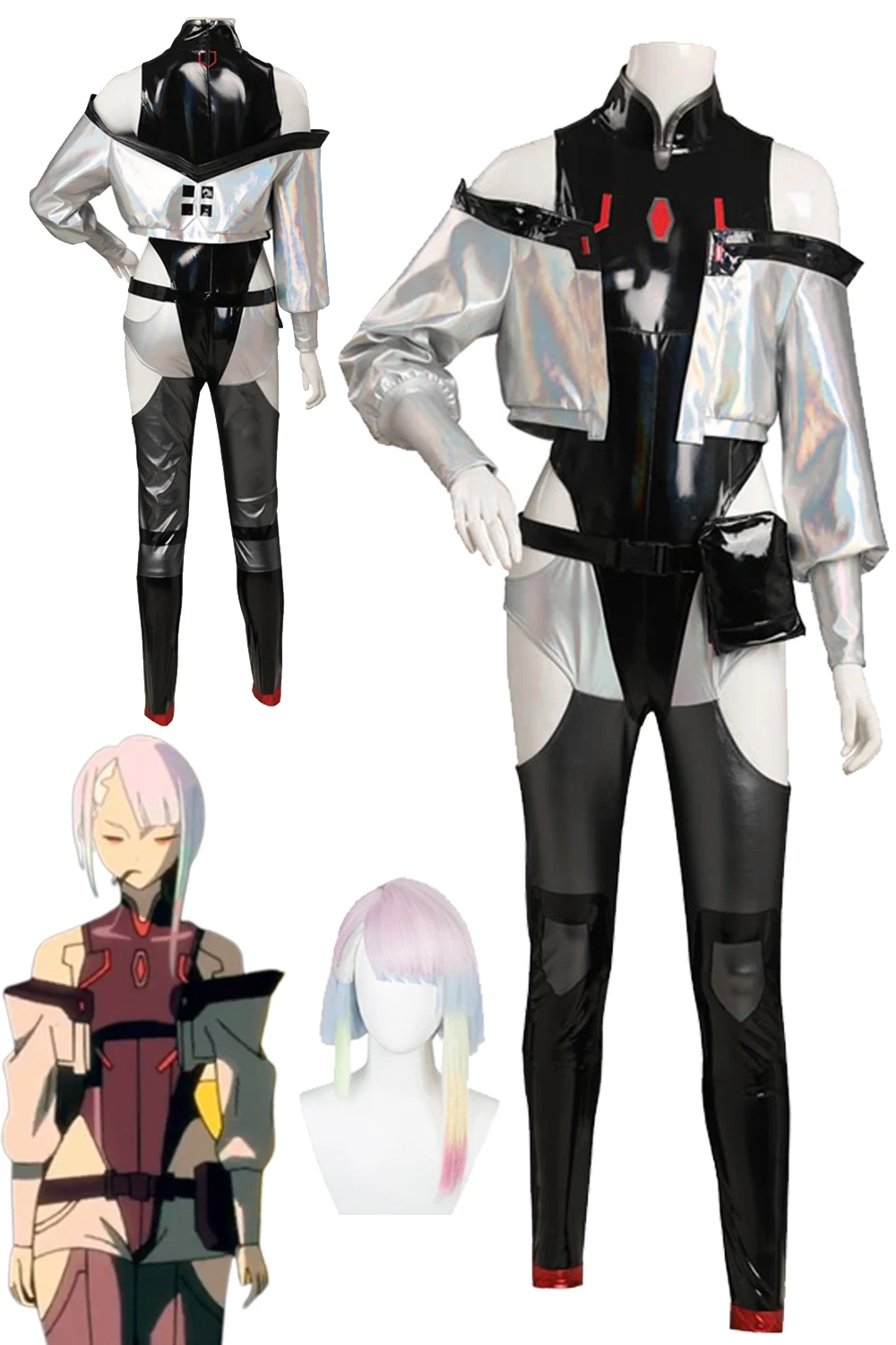 Костюм для ролевых игр Люси с аниме-каймой костюм-бегунок косплея Женские