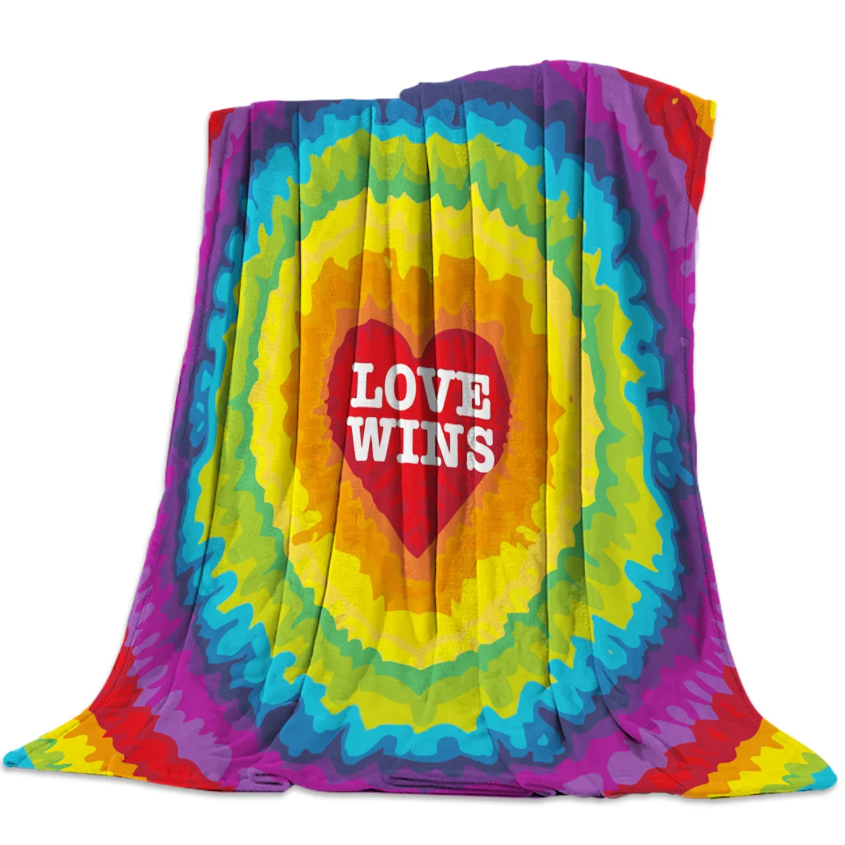 

Soft Warm Coral Fleece Blanket Lgbt Pride Rainbow Love Bedspread Sofa Throw Blanket Light Thin Flannel Blankets Winter