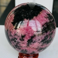 natural rose stone balls crystal ball polished ball furnishing articles raw ore specimens alleviate fatigue stone