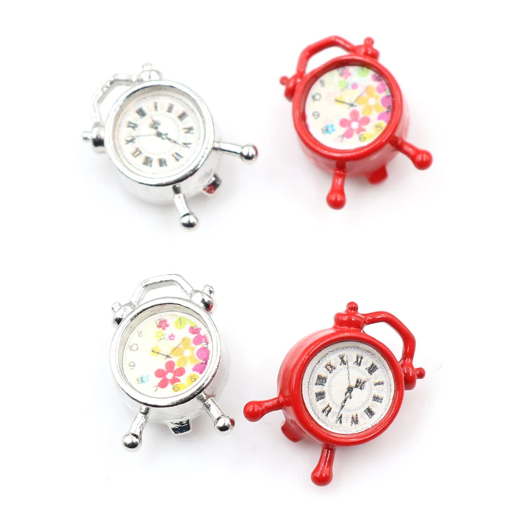 

1:12 Scale Alarm Clock Mini Home Decoration Dollhouse Miniature Toy Doll Food Kitchen Living Room Accessories