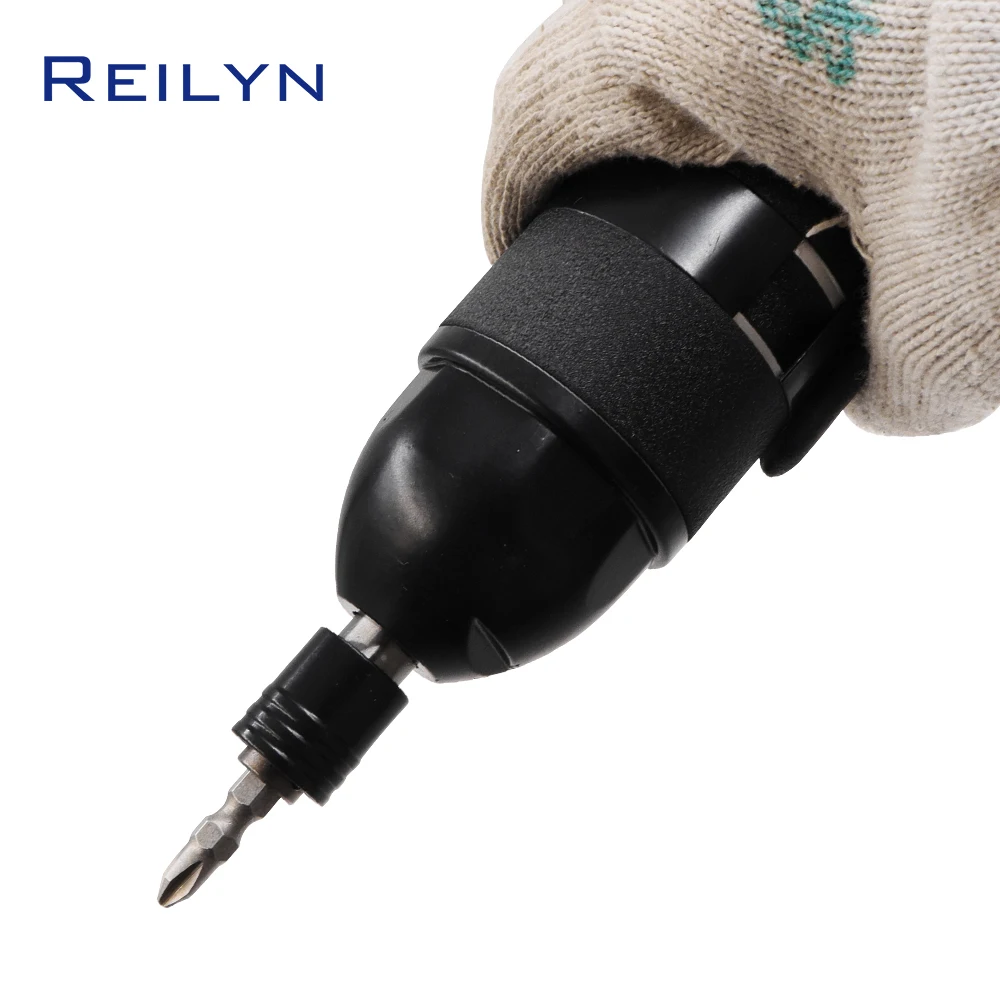 Фото Пневматическая отвертка Reilyn 1/4 с прямой рукояткой, 11000 об/мин, для установки мебели, ремонта бытовой техники, промышленного класса. №2