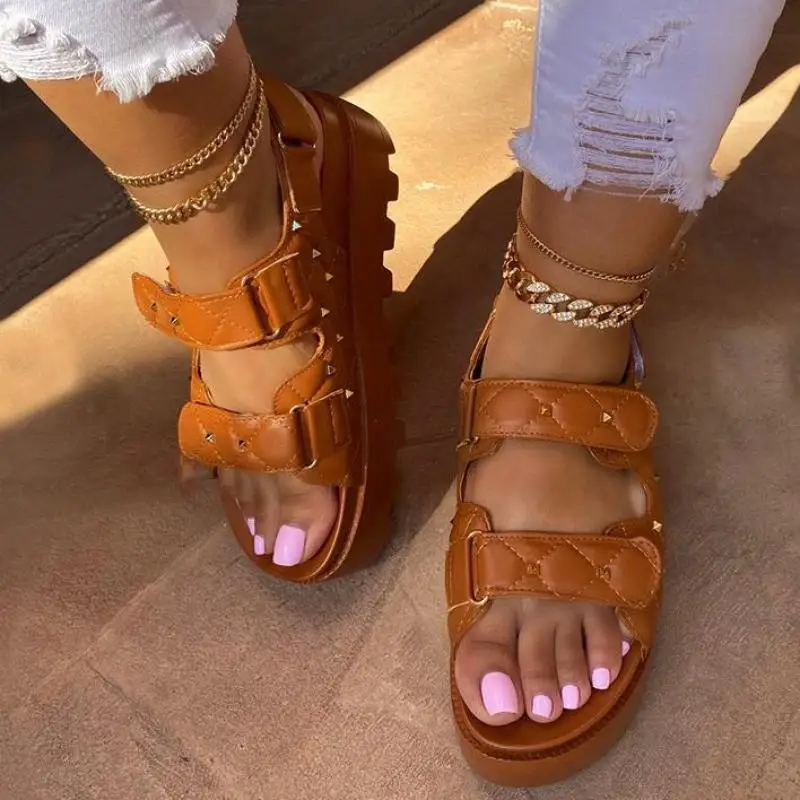 

2021 Sandals Women Shoe Fashion Summer Fashion Buckle Non Slip Basic Casual Sadalias Femininas Ytmtloy Zapatos De Mujer Platafor