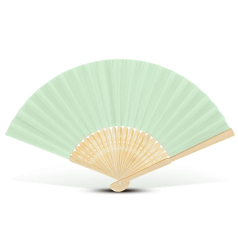 

10 шт., свадебные веера в народном стиле, бумажный бамбуковый каркас, ручной веер, бизнес-подарок, классический подарок