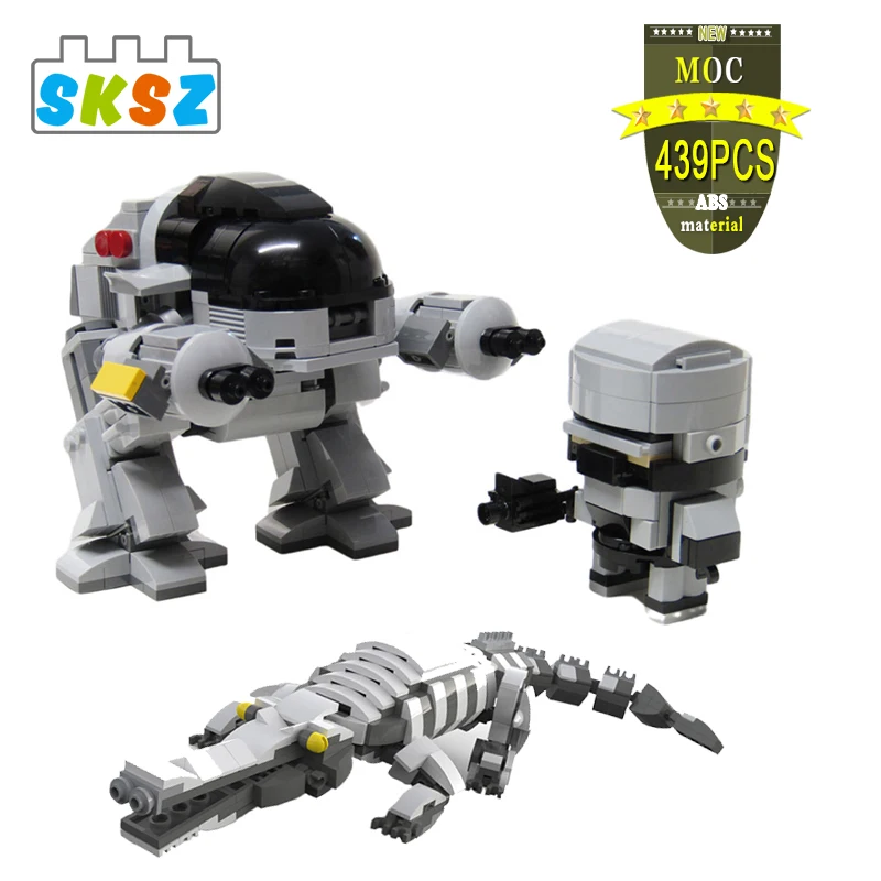 

Механический батут Moc и меча Крокодил Детские игрушки экшн-Фигурки Робот оружие Обучающие игрушки идеи кирпичи подарки