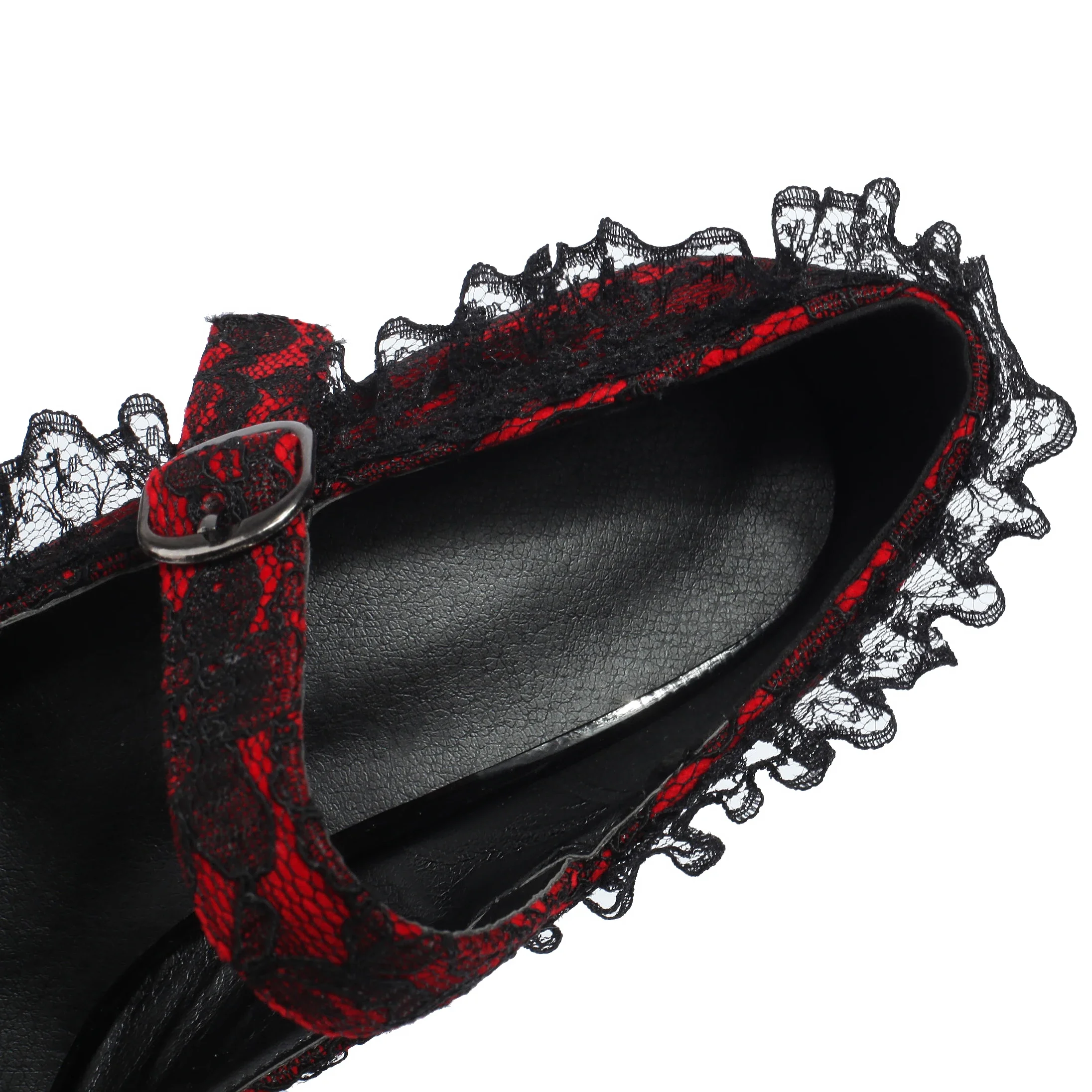 Туфли женские на очень высоком каблуке готическая обувь Мэри Джейн платформе со