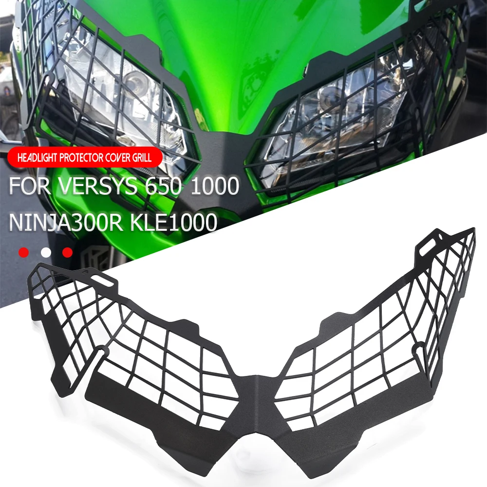 

2013 2014 2015 2016 2017 FOR Kawasaki Ninja 300 R 300R Motorcycle Headlight Shield Guard Protector Headlamp Mesh Grille Cover