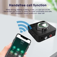 bluetooth 5 0 transmitter receiver led rotation aux 3 5mm jack rca handsfree call stereo tf u disk play wireless audio adapter